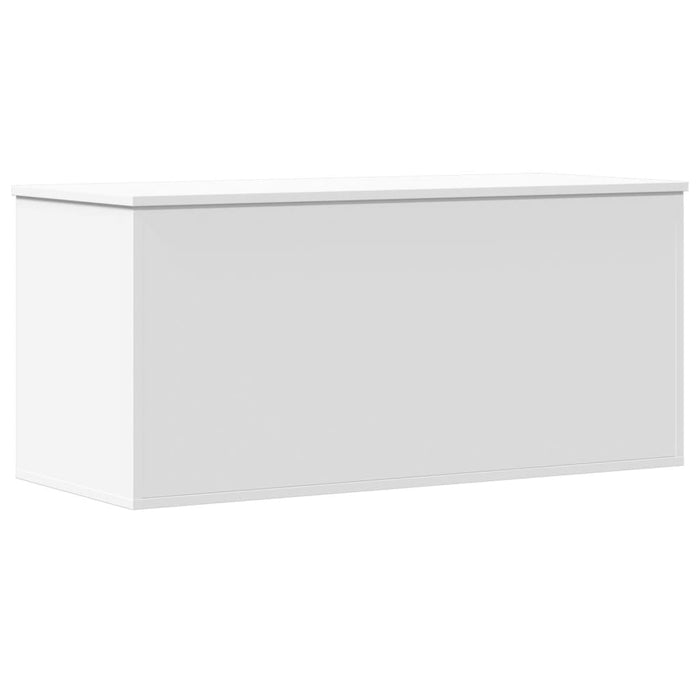 Storage Box White 100X42X46 Cm Engineered Wood Nabllb