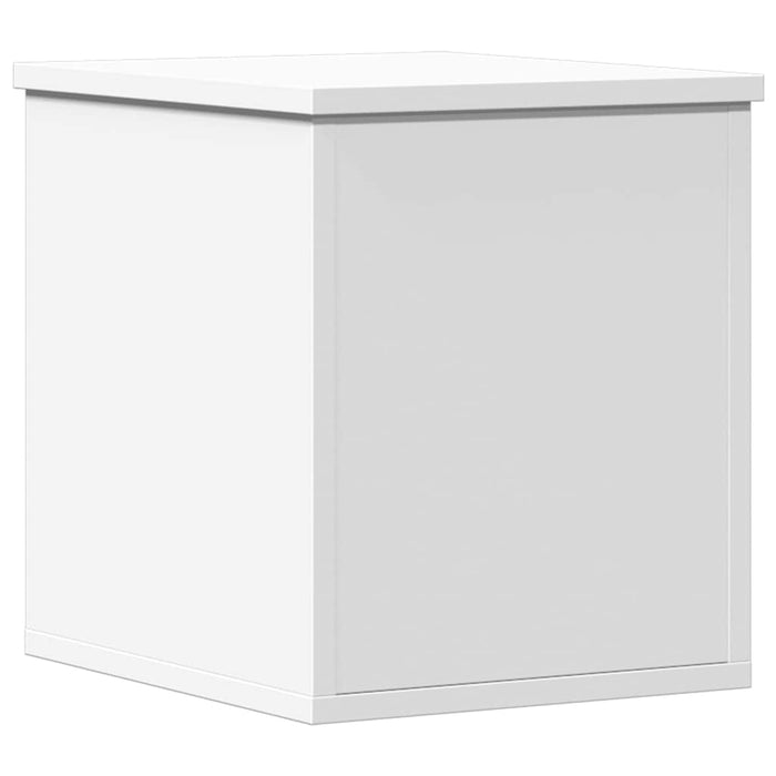 Storage Box White 30X35X35 Cm Engineered Wood Nablli