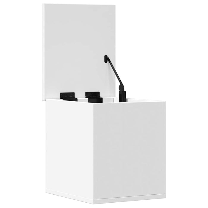 Storage Box White 30X35X35 Cm Engineered Wood Nablli