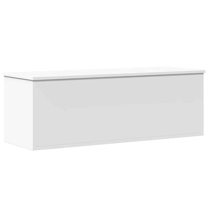 Storage Box White 102X35X35 Cm Engineered Wood Nablnn