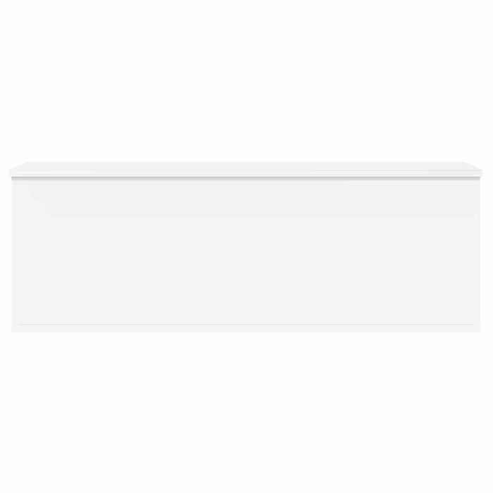 Storage Box White 102X35X35 Cm Engineered Wood Nablnn