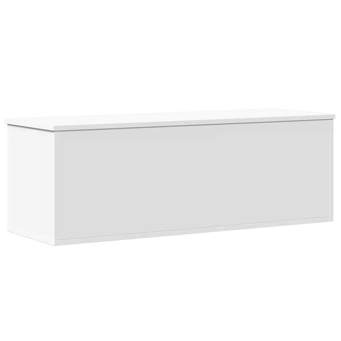 Storage Box White 102X35X35 Cm Engineered Wood Nablnn