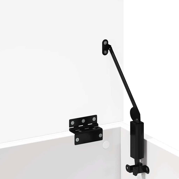 Storage Box White 102X35X35 Cm Engineered Wood Nablnn