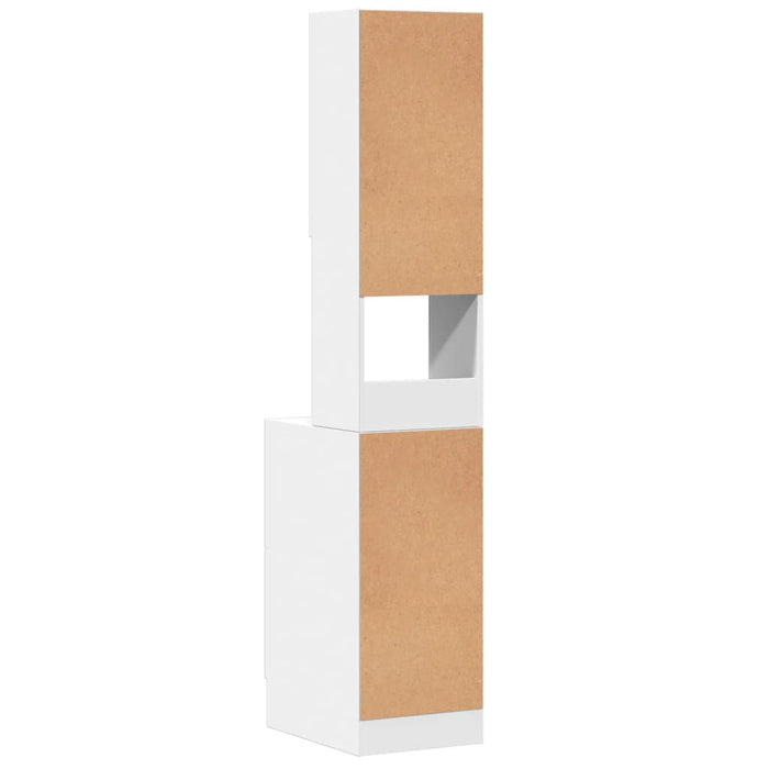 Kitchen Cabinet White 35X50X180 Cm Engineered Wood Nabipn