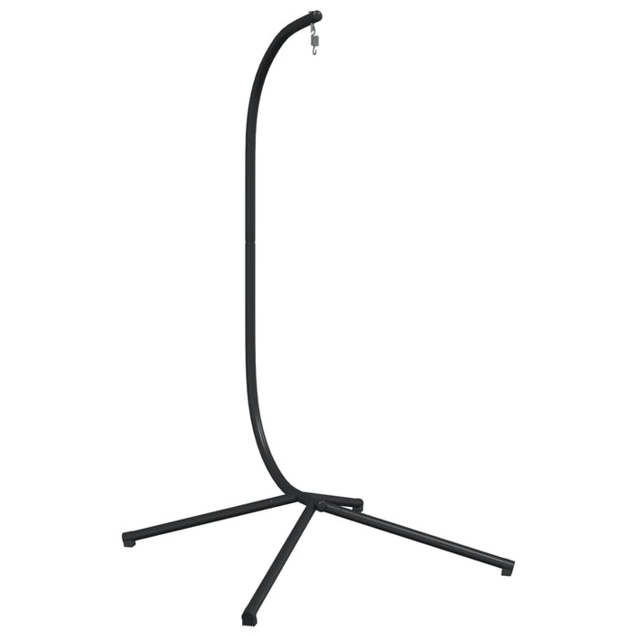 Hanging Egg Chair Stand Black Steel Abbiaot