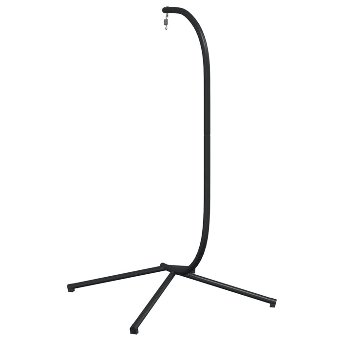 Hanging Egg Chair Stand Black Steel Abbiaot