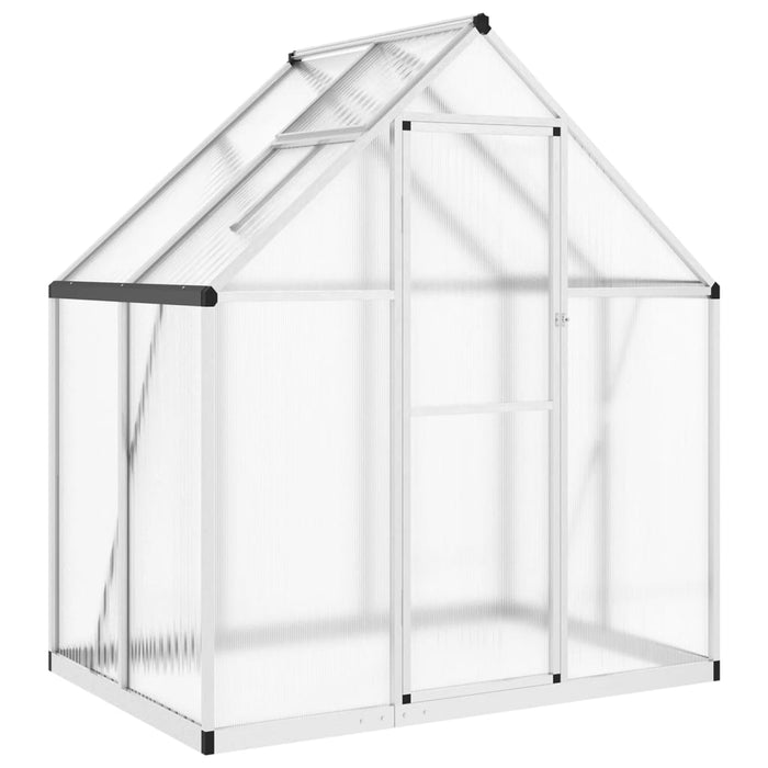 Greenhouse With Base Frame Silver 169X114X195 Cm Aluminium Abbpnxx