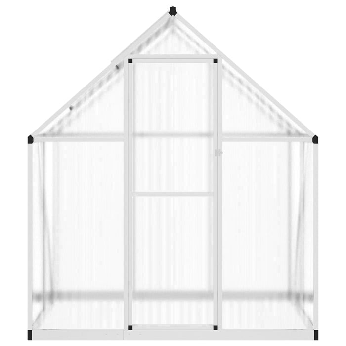 Greenhouse With Base Frame Silver 169X114X195 Cm Aluminium Abbpnxx