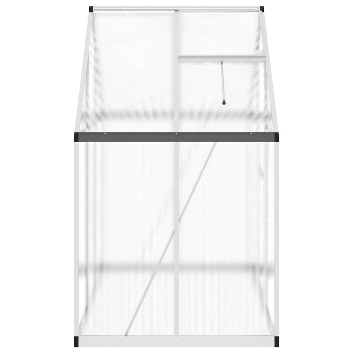 Greenhouse With Base Frame Silver 169X114X195 Cm Aluminium Abbpnxx