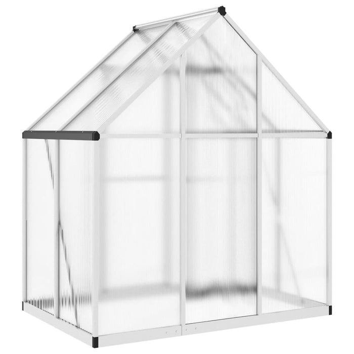 Greenhouse With Base Frame Silver 169X114X195 Cm Aluminium Abbpnxx