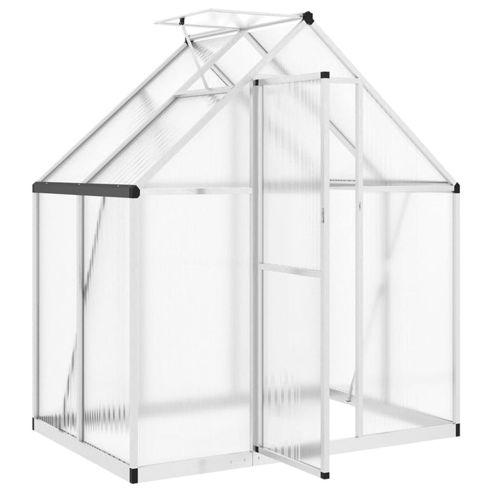 Greenhouse With Base Frame Silver 169X114X195 Cm Aluminium Abbpnxx