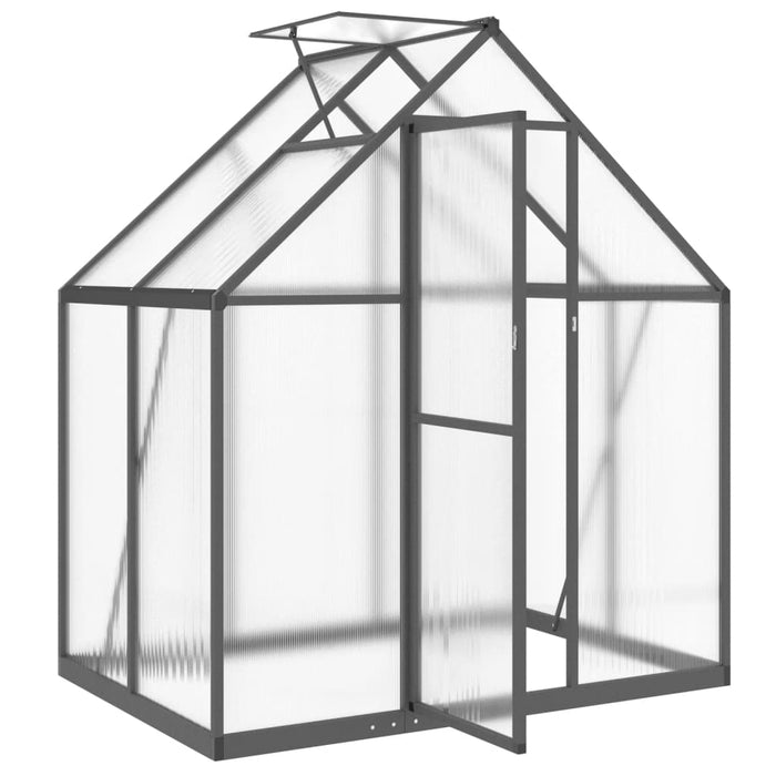 Greenhouse With Base Frame Anthracite 169X114X195 Cm Aluminium Abbpnxa