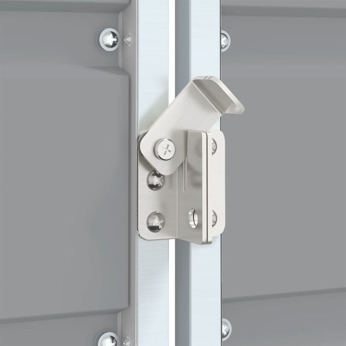 Wheelie Bin Storage For Single Bin Grey 72X81X115 Cm Steel Abbloix