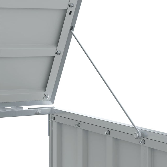 Wheelie Bin Storage For Single Bin Grey 72X81X115 Cm Steel Abbloix
