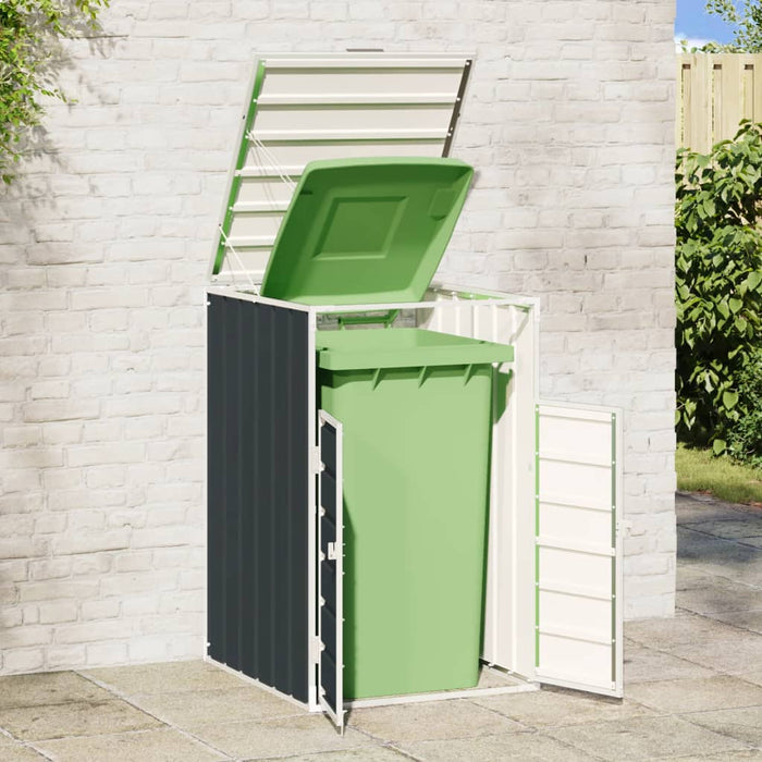 Wheelie Bin Storage For Single Bin Anthracite 72X81X115 Cm Steel Abbloit