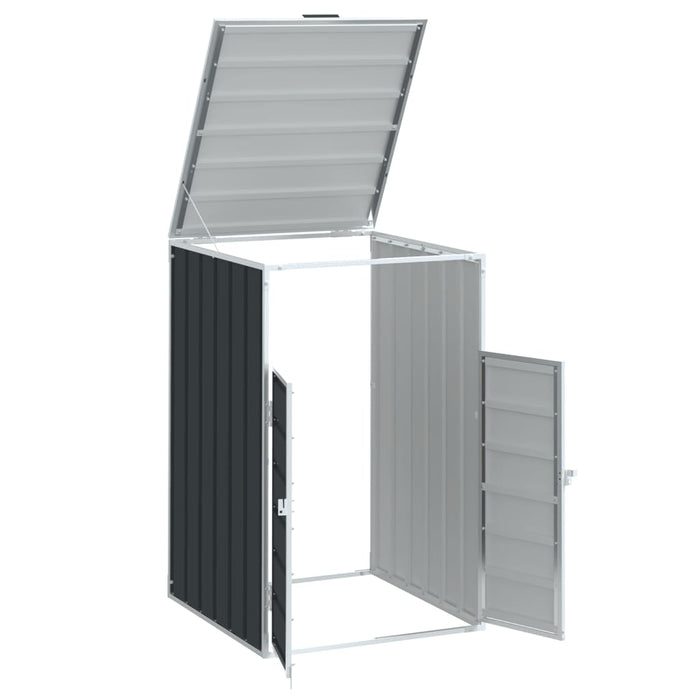 Wheelie Bin Storage For Single Bin Anthracite 72X81X115 Cm Steel Abbloit