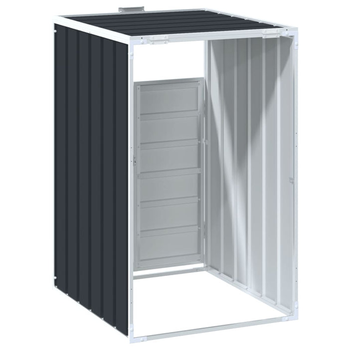 Wheelie Bin Storage For Single Bin Anthracite 72X81X115 Cm Steel Abbloit