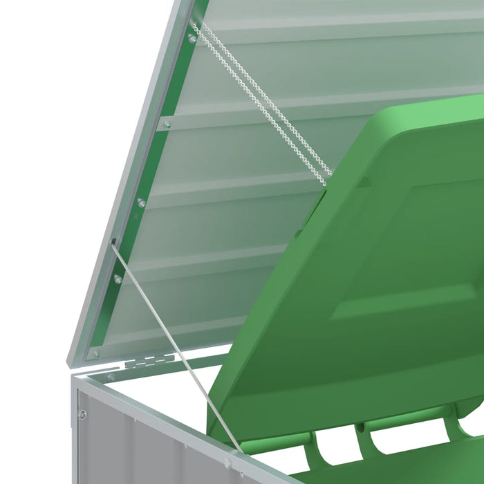 Wheelie Bin Storage For Triple Bins Grey 216X81X115 Cm Steel Abblonb