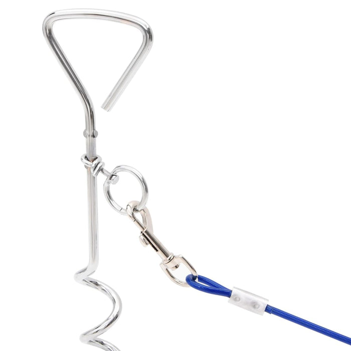 Dog Tie Out Cable With Ground Stake 3 M Abbttik