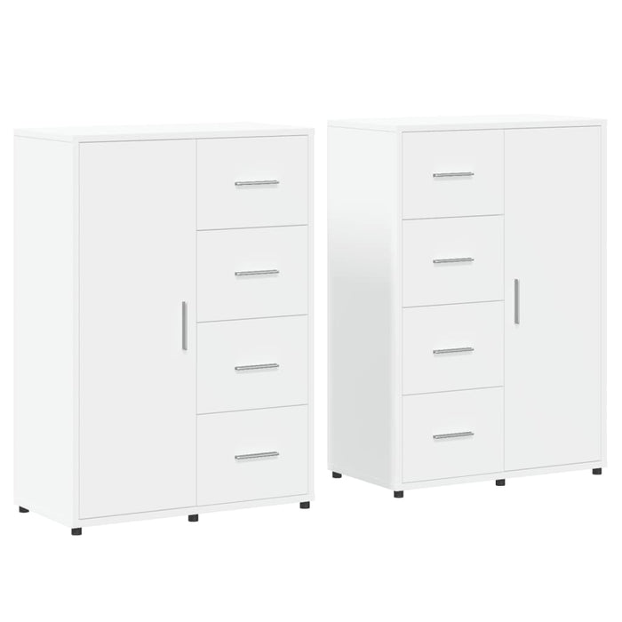 Sideboards 2 Pcs White 60X31X84 Cm Engineered Wood Txilpnn