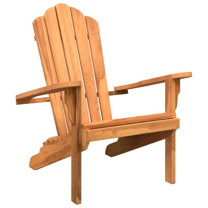 Garden Adirondack Chair 77X78X95 Cm Solid Wood Teak Abbnbno