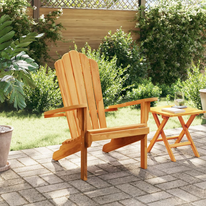 Garden Adirondack Chair 77X78X95 Cm Solid Wood Teak Abbnbno