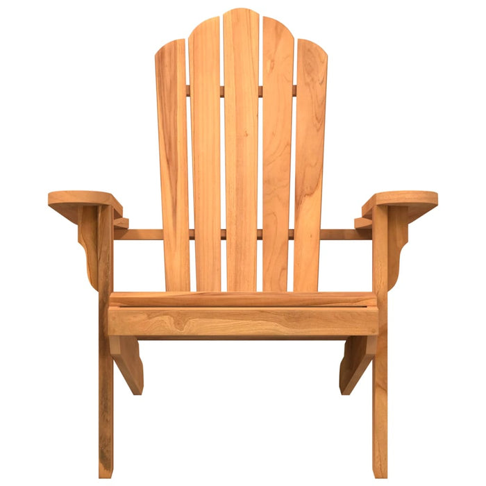 Garden Adirondack Chair 77X78X95 Cm Solid Wood Teak Abbnbno
