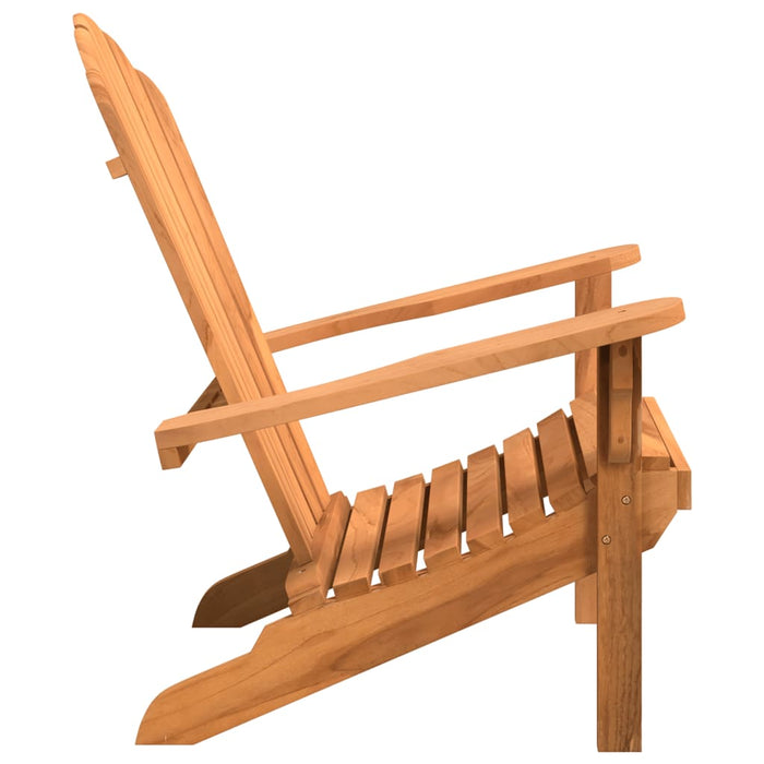 Garden Adirondack Chair 77X78X95 Cm Solid Wood Teak Abbnbno