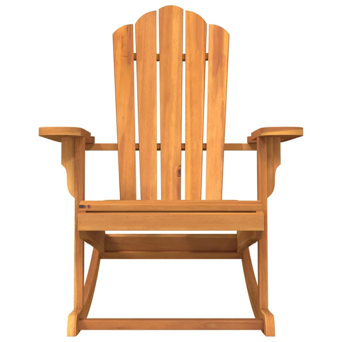 Garden Adirondack Rocking Chair Solid Wood Teak Abbnbnx
