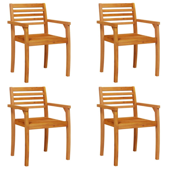 Garden Chairs 4 Pcs 59X55X85 Cm Solid Wood Acacia Txoltbt