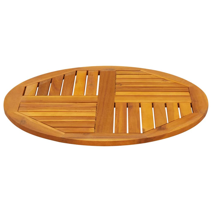 Table Top Ø70X2 Cm Round Solid Wood Acacia Abbaxak