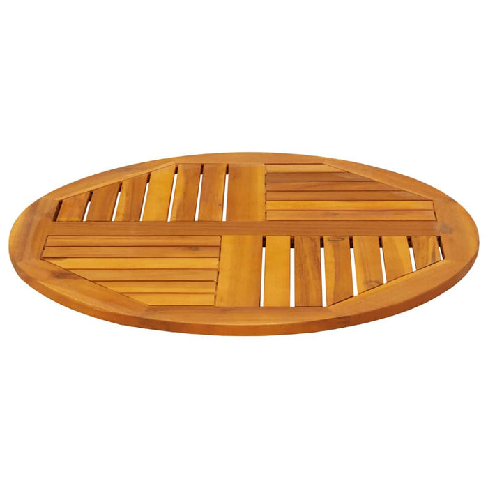 Table Top Ø70X2 Cm Round Solid Wood Acacia Abbaxak