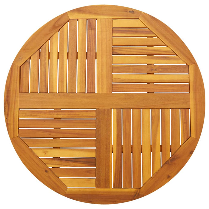 Table Top Ø90X2.2 Cm Round Solid Wood Acacia Abbaxpo
