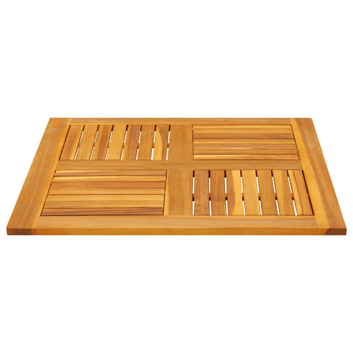 Table Top 80X80X2.2 Cm Square Solid Wood Acacia Abbaxpl