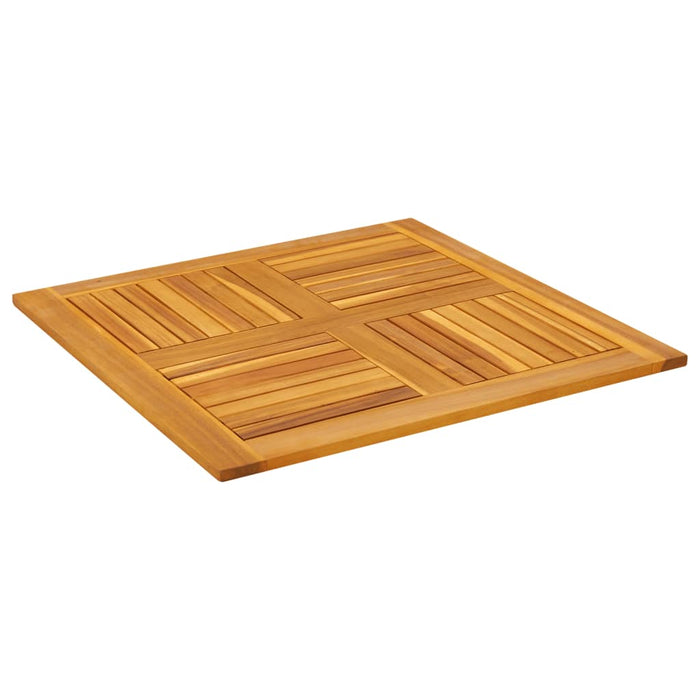 Table Top 80X80X2.2 Cm Square Solid Wood Acacia Abbaxpl