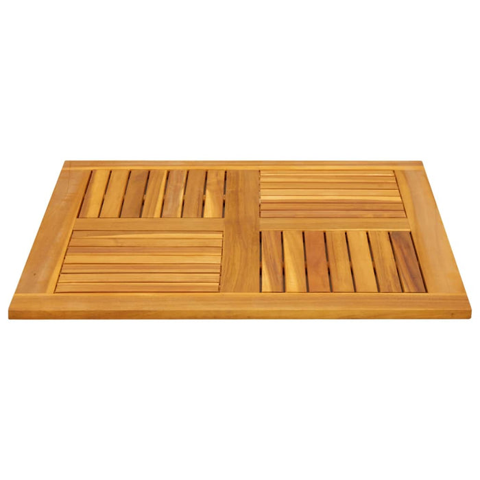 Table Top 80X80X2.2 Cm Square Solid Wood Acacia Abbaxpl