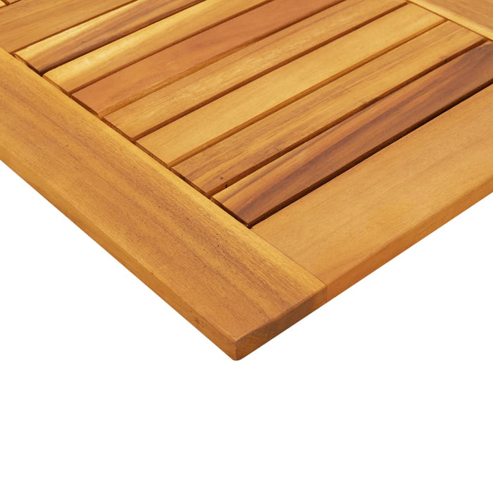 Table Top 80X80X2.2 Cm Square Solid Wood Acacia Abbaxpl