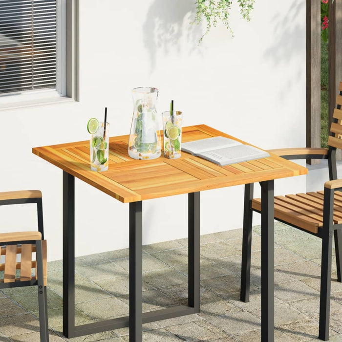 Table Top 80X80X2.2 Cm Square Solid Wood Acacia Abbaxpl