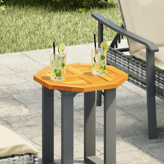 Table Top 40X40X2 Cm Octagonal Solid Wood Acacia Abbaxpn