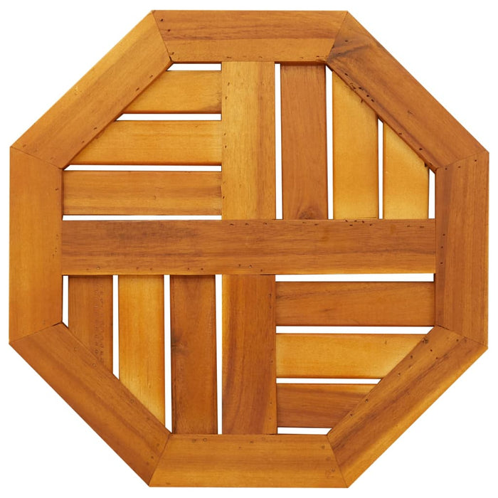 Table Top 40X40X2 Cm Octagonal Solid Wood Acacia Abbaxpn