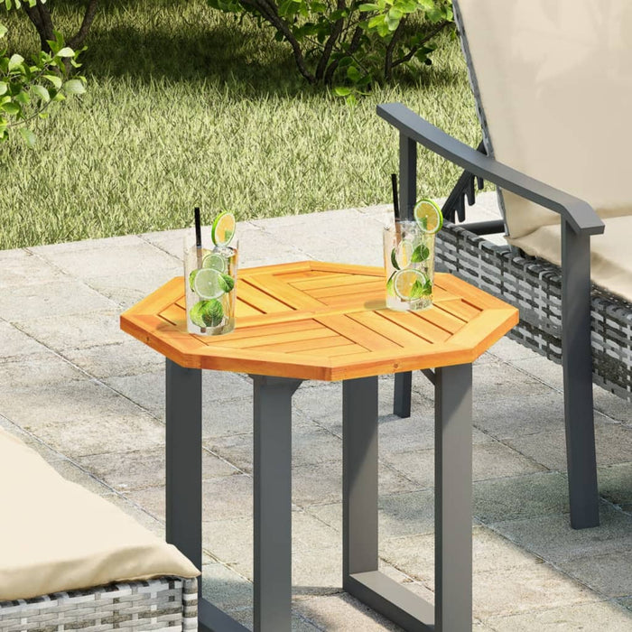 Table Top 50X50X2 Cm Octagonal Solid Wood Acacia Abbaxpk