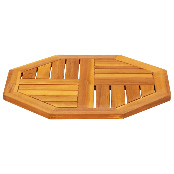 Table Top 50X50X2 Cm Octagonal Solid Wood Acacia Abbaxpk