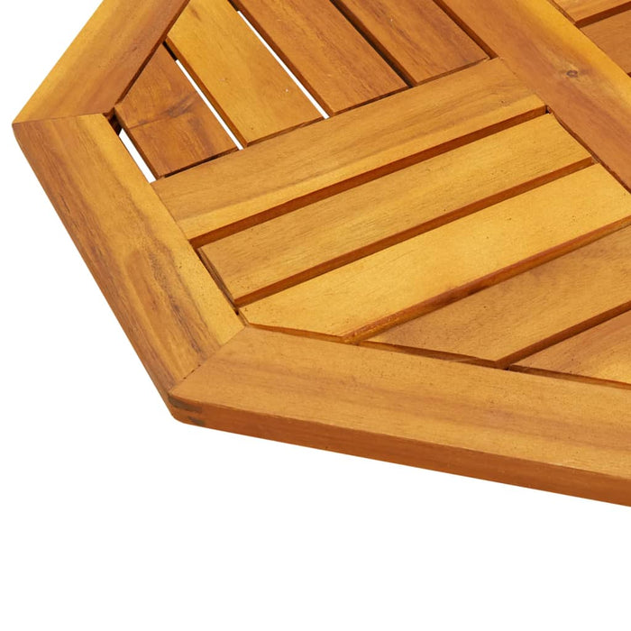 Table Top 50X50X2 Cm Octagonal Solid Wood Acacia Abbaxpk