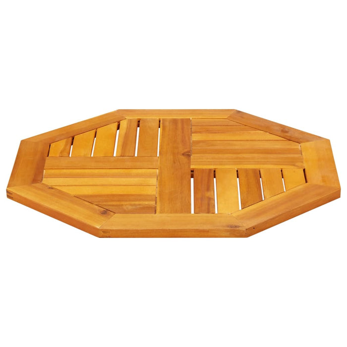 Table Top 60X60X2 Cm Octagonal Solid Wood Acacia Abbaxlb