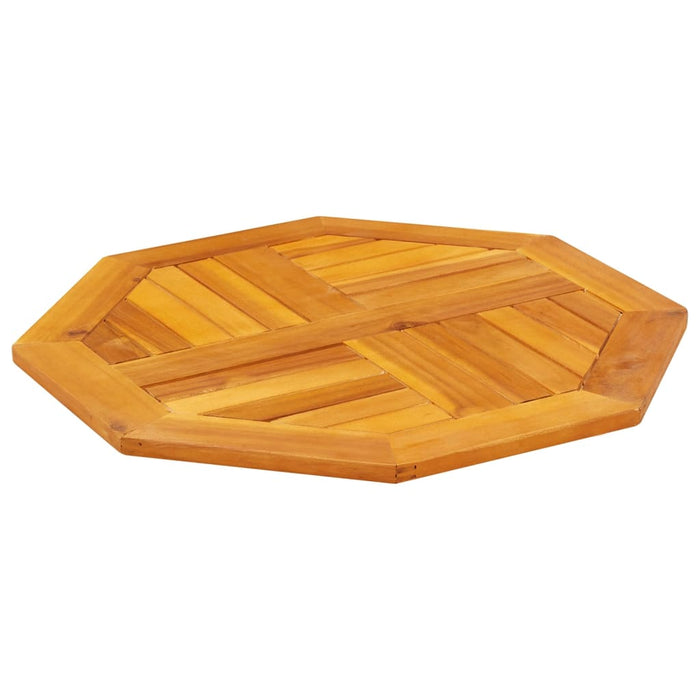 Table Top 60X60X2 Cm Octagonal Solid Wood Acacia Abbaxlb