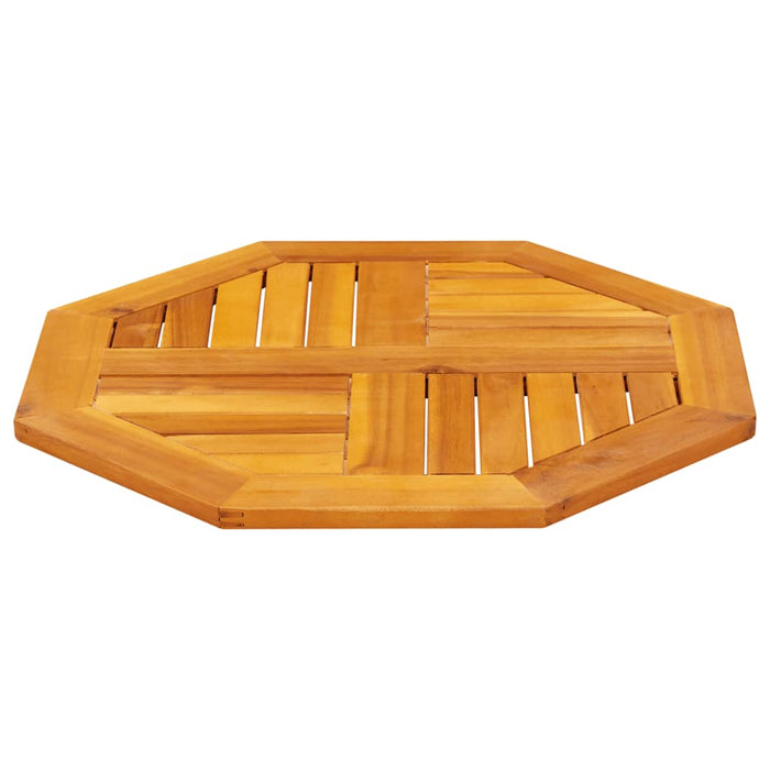 Table Top 60X60X2 Cm Octagonal Solid Wood Acacia Abbaxlb