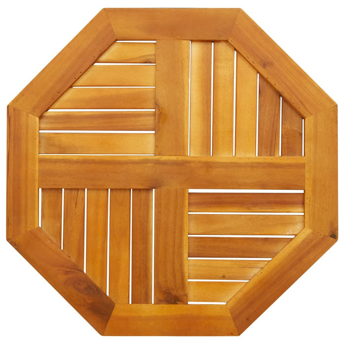 Table Top 60X60X2 Cm Octagonal Solid Wood Acacia Abbaxlb