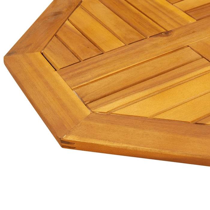 Table Top 60X60X2 Cm Octagonal Solid Wood Acacia Abbaxlb