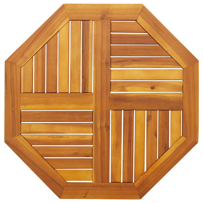Table Top 70X70X2 Cm Octagonal Solid Wood Acacia Abbaxlo
