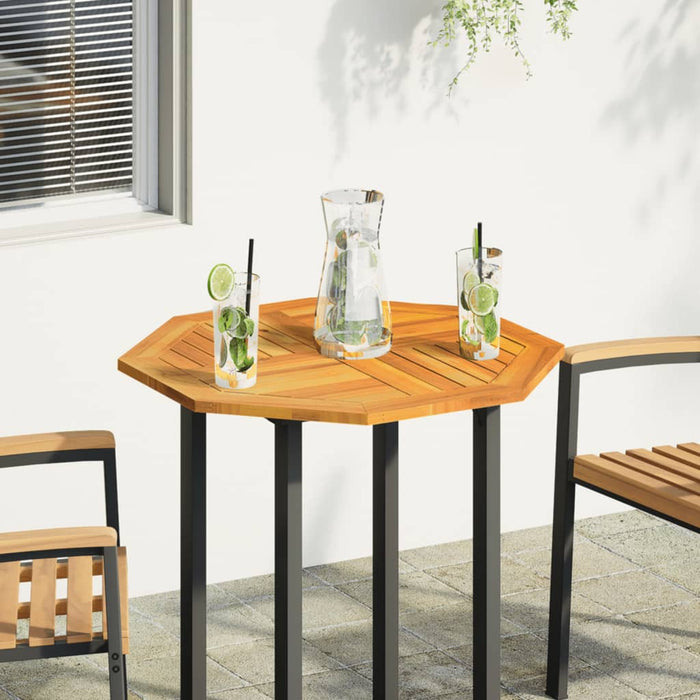 Table Top 70X70X2 Cm Octagonal Solid Wood Acacia Abbaxlo